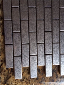 Metal Mosaic Linear Shaped for Store Flooring & Walling Interior Home Building Design