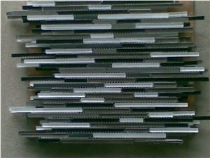 Metal Mosaic Linear Shaped for Store Flooring & Walling Interior Home Building Design