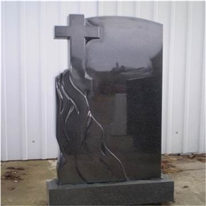 China Black Granite European Tombstone Designer