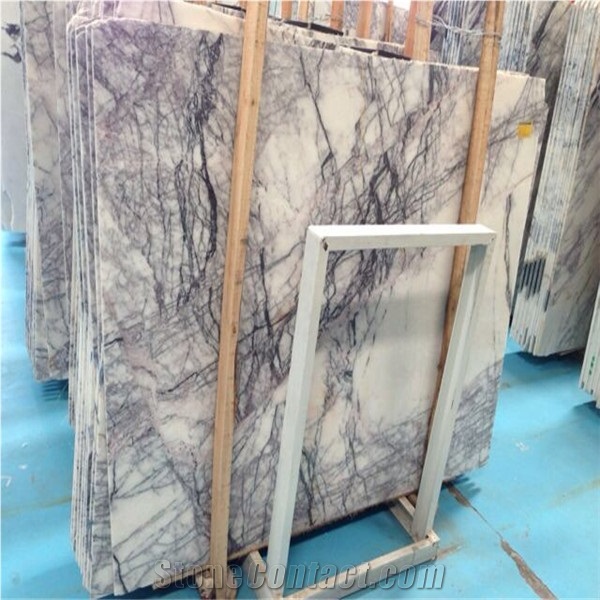 Milas Lilac White Marble Tiles & Slabs, Turkey Lilac Marble