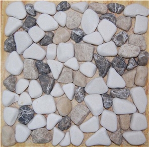 Multicolor Pebble Mosaic Tiles