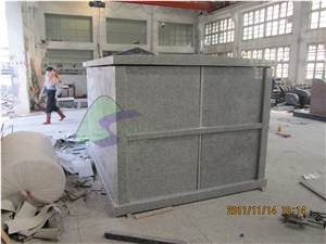 Grey and Black Granite Mausoleum