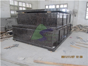 Tan Brown Granite Mausoleum & Columbarium，India Brown Granite