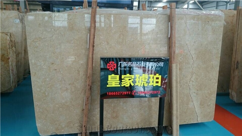 Yellow Natural Marble Slabs,Spain Ambar Royal Marble