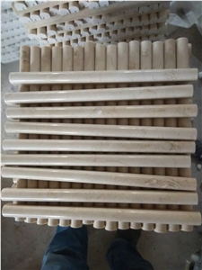 Crema Marfil Marble Chair Rails Molding Border Skirting Pencil Liner