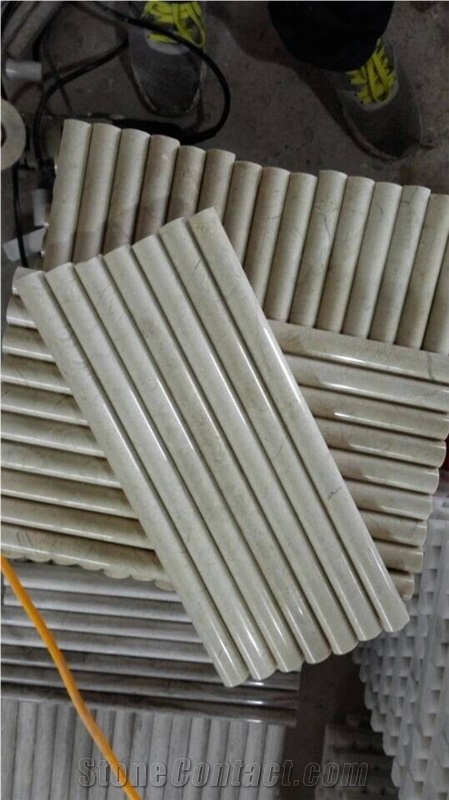 Crema Marfil Marble Chair Rails Molding Border Skirting Pencil Liner