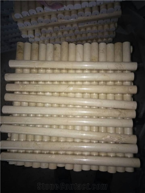 Crema Marfil Marble Chair Rails Molding Border Skirting Pencil Liner