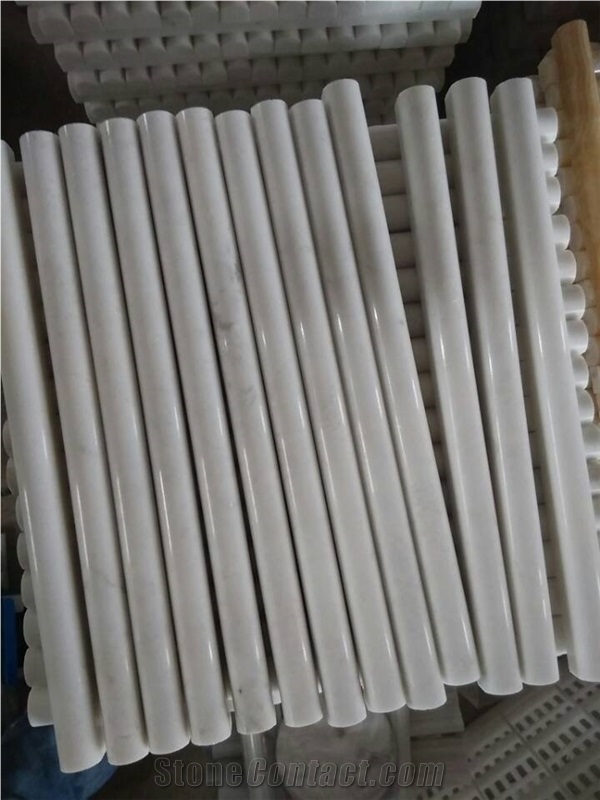 Pretty White Marble Pencil Liners