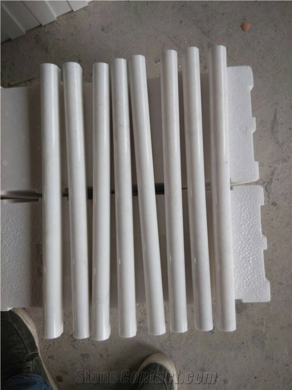 Pretty White Marble Pencil Liners