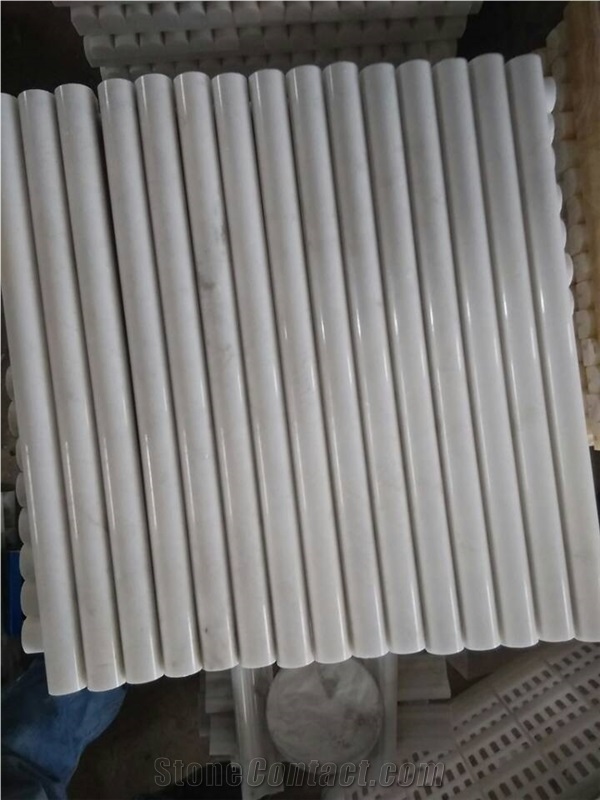 Pretty White Marble Pencil Liners