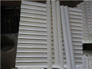 Pure White Marble Pencil Liners,China Royal White Marble Molding & Border