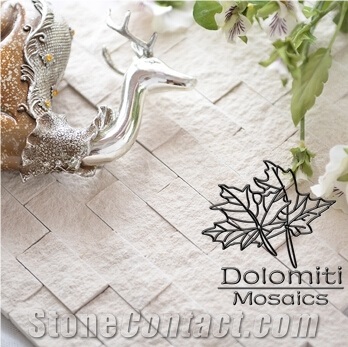 Beige Natural Split Marble Mosaic Tile-3/8"X3/4" Rectangle Pattern Mosaics