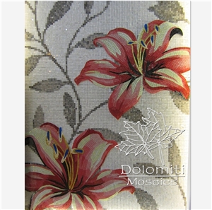 Glass Mosaic Art-Lily