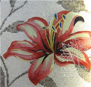 Glass Mosaic Art-Lily