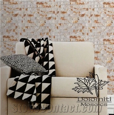 Marble Mosaic Ideas-Split Sunny Marble Mix Polished Aristone or Volakas White