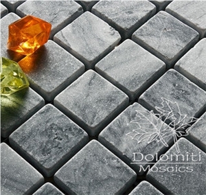 Shower Marble Mosaic Tiles in Dark Grey Marble Square 1"X1" Tumbled Shower Marble Mosaic Tiles in Dark Grey Marble Square 1"X1" Tumbled
