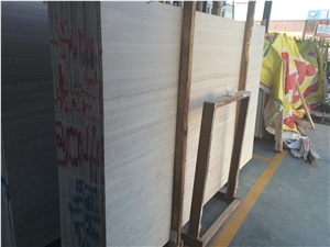 White Wooden Marble Slabs & Tiles, China White Marble