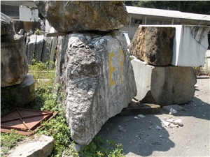 Mondragone Grigio Scogliera Marble Block, Italy Grey Marble