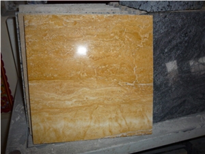 Golden Travertine Tiles and Slabs