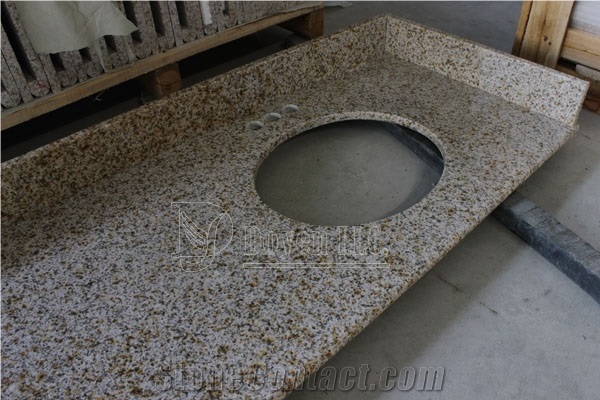 Rusty Yellow Granite Vanity Tops