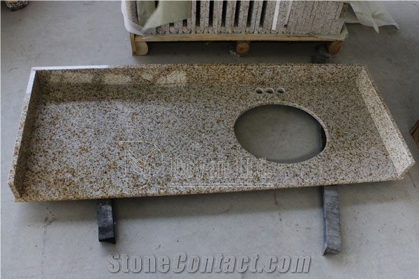 Rusty Yellow Granite Vanity Tops