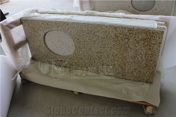 Rusty Yellow Granite Vanity Tops