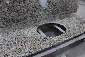 Santa Cecilia Granite Double Sink Vanity Tops,Bath Tops