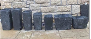 Black Slate Flower Pot
