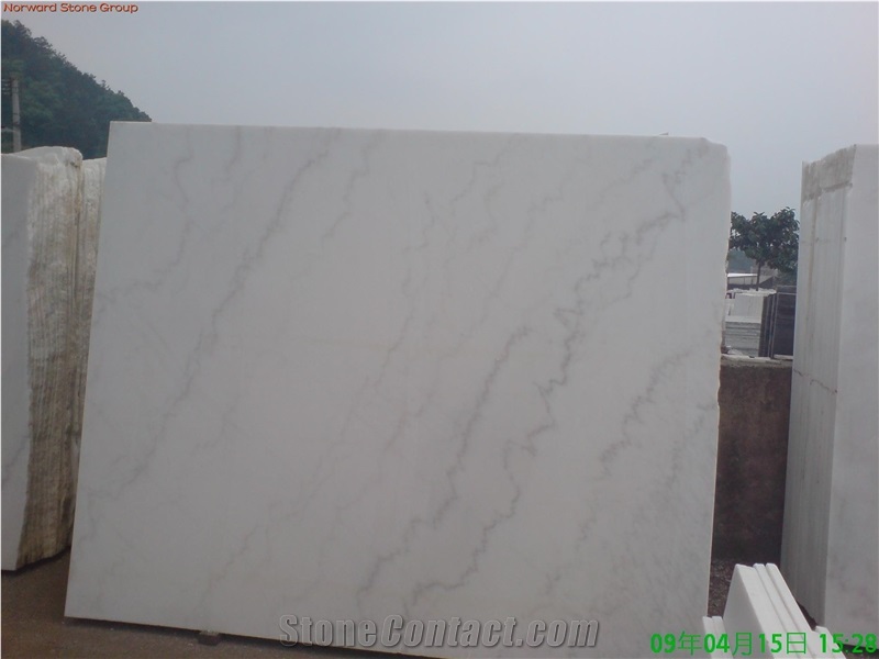 Guangxi White Marble Slab, Tiles