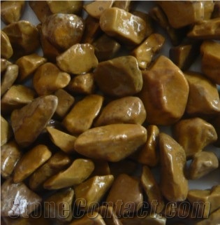 Machine Made Yellow Pebble Stone