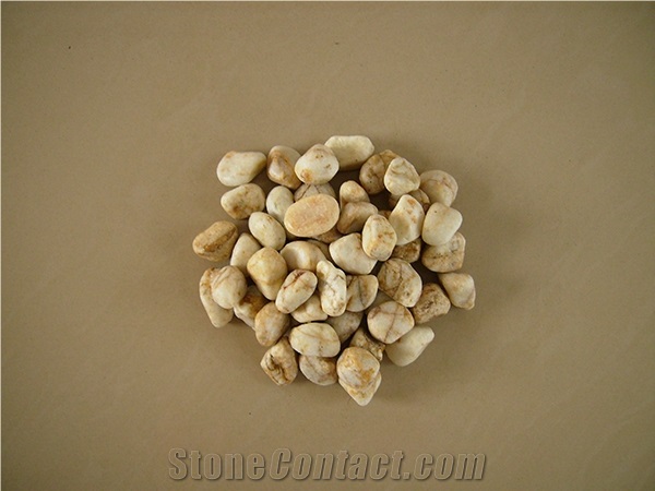 Machine Made Yellow Pebble Stone