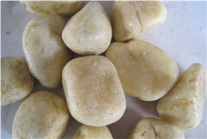 Machine Made Yellow Pebble Stone