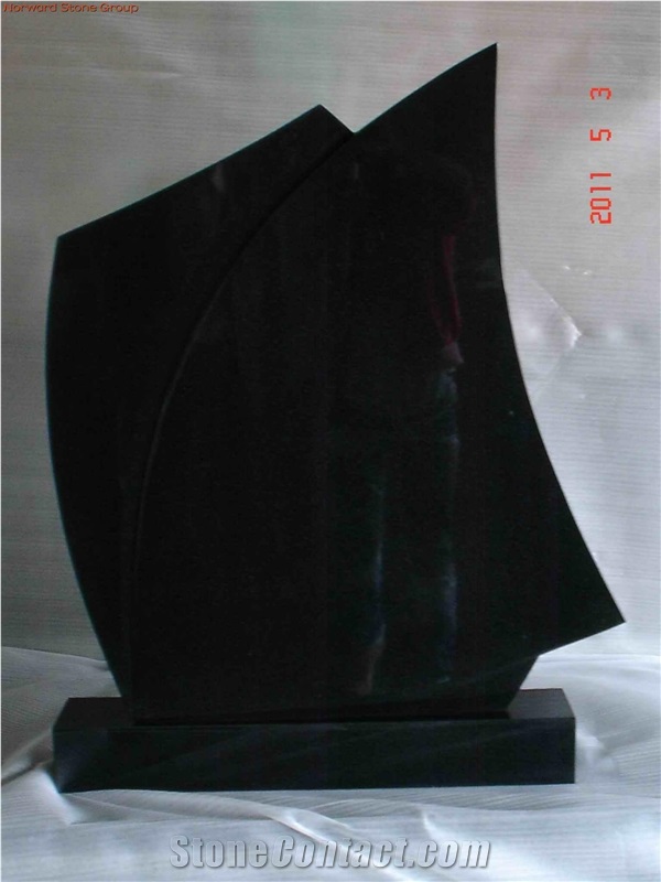 Western Style Tombstone Model M007, Hebei Black