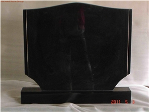 Western Style Tombstone Model S007, Shanxi Black