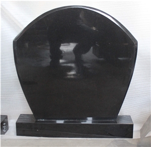 Western Style Tombstone Model S008, Shanxi Black