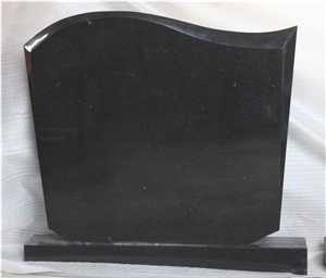 Western Style Tombstone Shanxi Black Granite