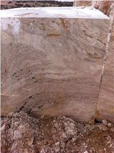 White Travertine Marble Block, Turkey White Travertine