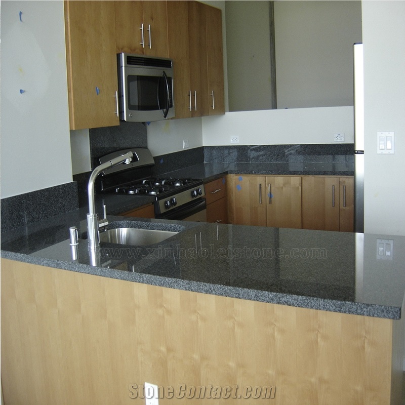 G654 Black Granite Kitchen Countertop