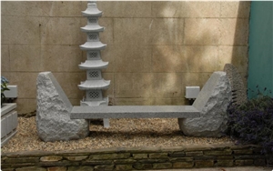 Grey Granite Garden Banch