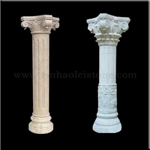 Handcarved Roman Column & Pedestals, Granitemarblesandstonelimestone Etc Roman Columns