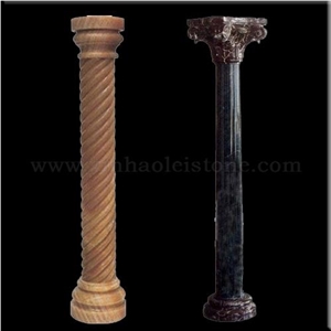 Handcarved Roman Column & Pedestals, Granitemarblesandstonelimestone Etc Roman Columns