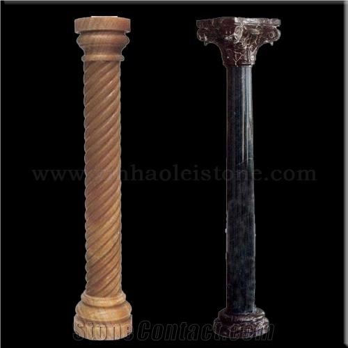 Head Of Granit / Marble Columns