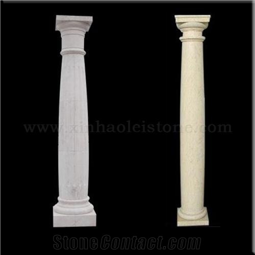 Head Of Granit / Marble Columns