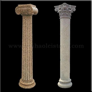 Head Of Granit / Marble Columns