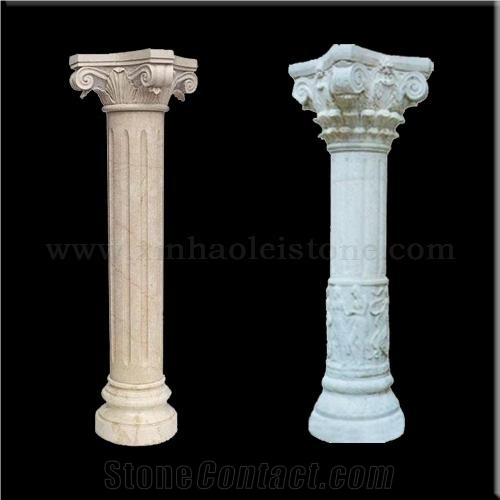 Head Of Granit / Marble Columns