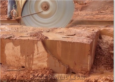 China Sichuan Red Sandstone Blocks
