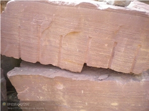 Red Sandstone Blocks, China Red Sandstone