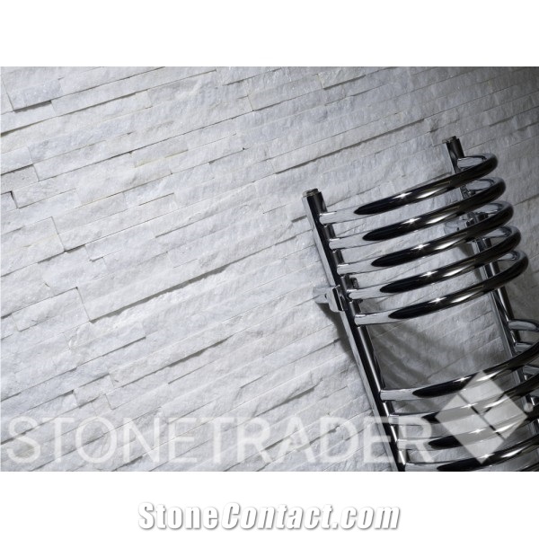 Bianco Carrara White Marble Split Face Mosaic