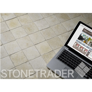 Seashell Antique Limestone Tumbled Tile