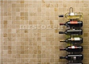 Light Travertine Tumbled Mosaic